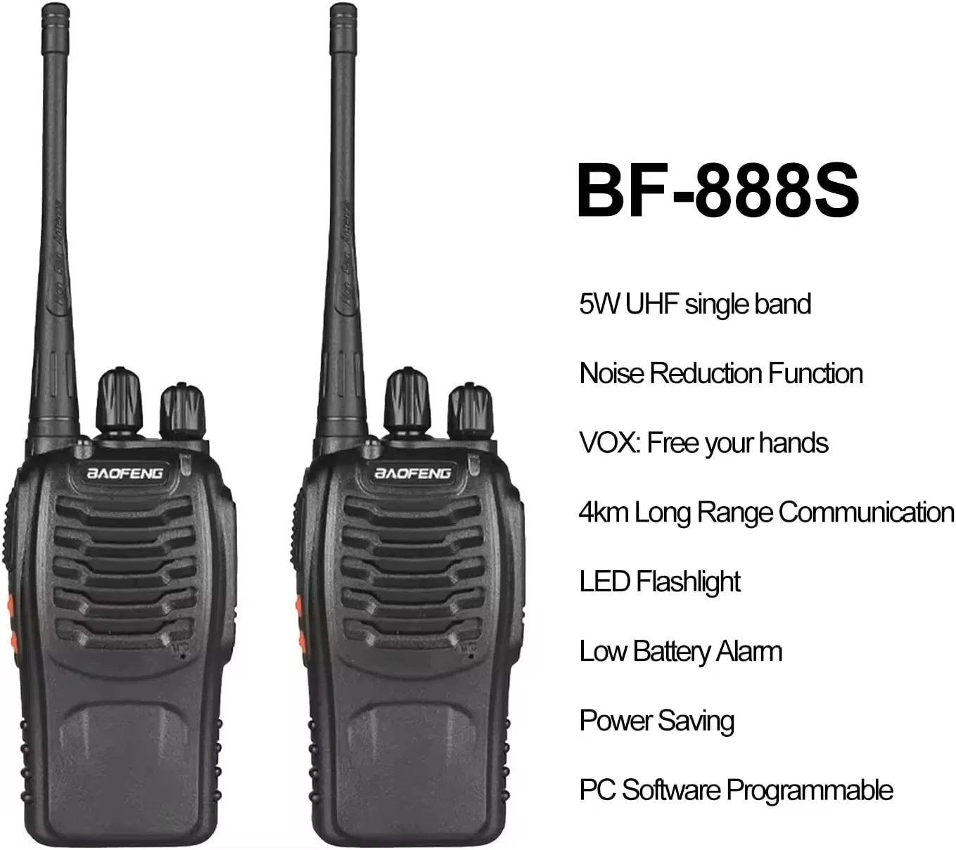 Портативная рация Baofeng BF-888S с гарнитурой