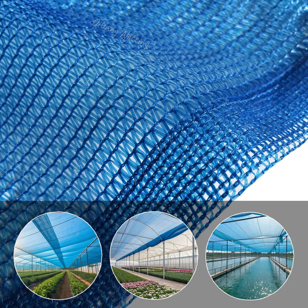 Затеняющая сетка 80% синяя HDPE 2.4м*50м для растений
