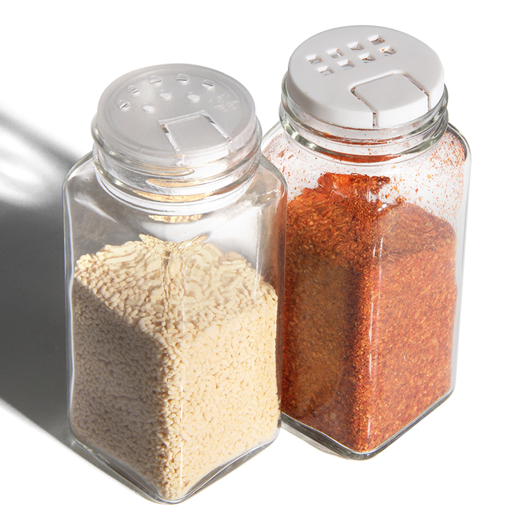 Top Quality 2oz 8oz Bamboo Wood Cover Glass Grill Spice Jar Customized Seasoning Jar with Bamboo Lid