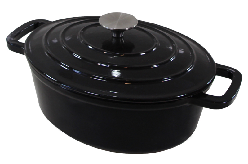 Чугунная эмалированная кастрюля-кокот Cookwin, 3.9 кварты