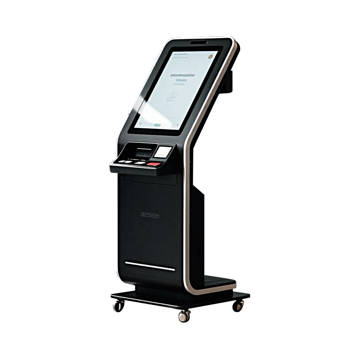 Automatic 21.5 Floor-Standing Self-Ordering POS Payment Kiosk with Thermal Ticket Printer