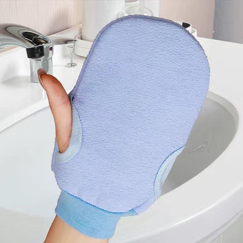 Solid Color Cute Scrub Bath Gloves Men's and Women's Bath Towel