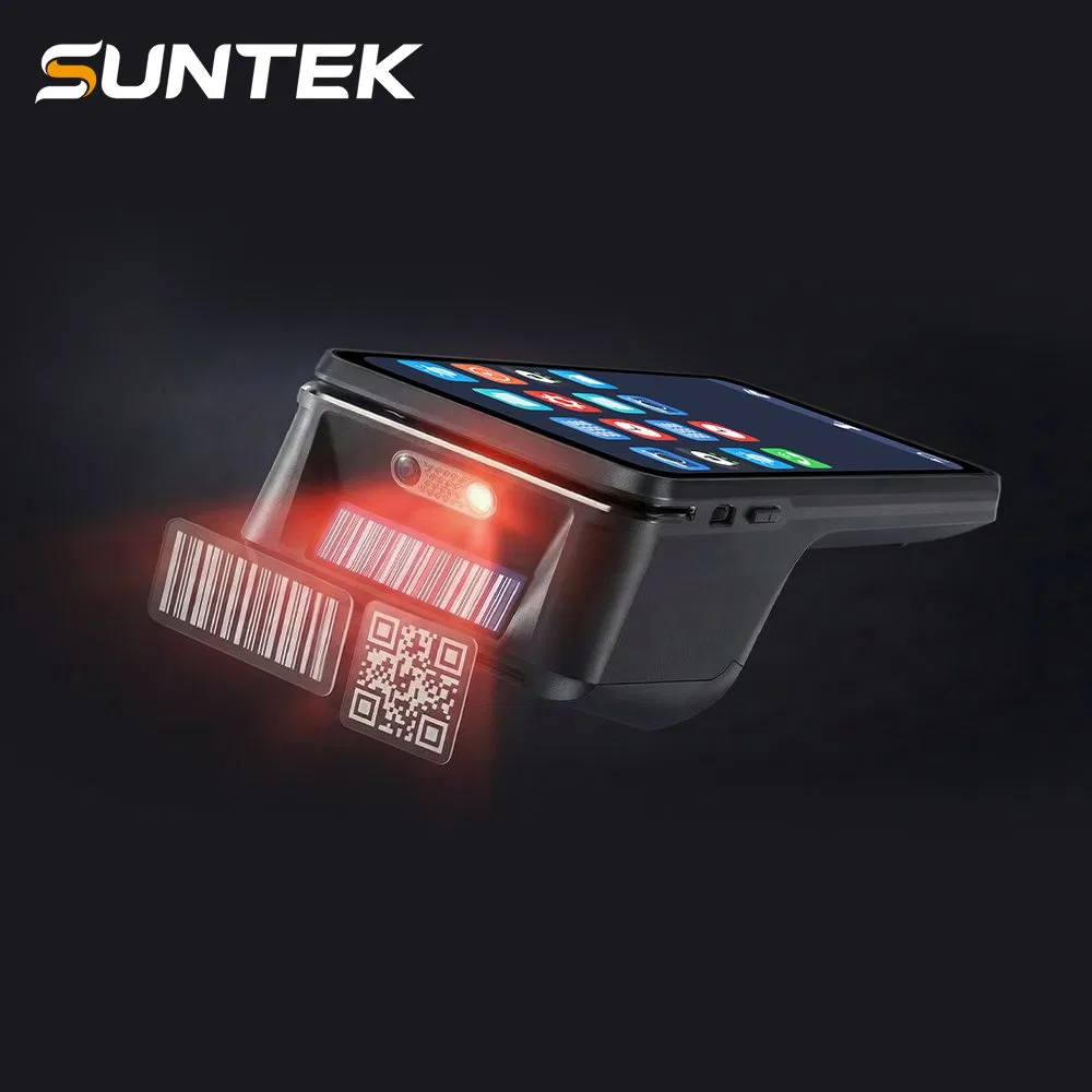 Smart Android 15 Built-in 50mm Thermal Printer Handheld POS Terminal Printer Mobile POS Systems Machine NFC Suntek Terminal