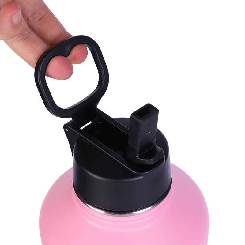 Logo Custom Heat Insulated Vacuum Flask Keep Warm Hot Water Bottle with Different Lids