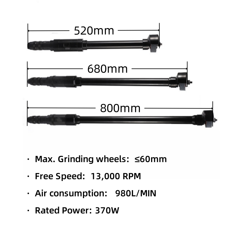 Wholesale Professional Pneumatic Power Tool Long Shaft Air Straight Grinder 60mm Grinding Wheel Power-Tool