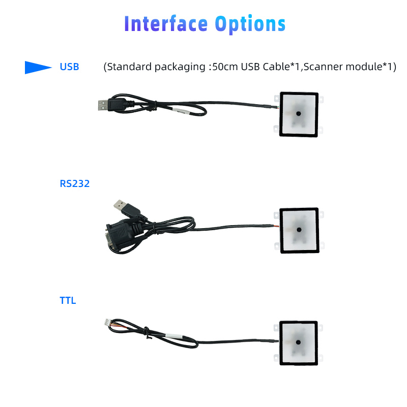 XT206H3 XTIOT Ticketing Kiosk Reader OEM Kiosk QR Code Scanner Read Phone Screen QR Scanner for Mobile Payment On Kiosk