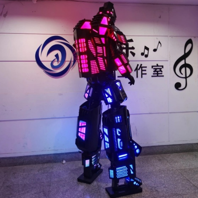 Stage Party Decoration Rave Glowing Performance Clothing Party Fancy Dress LED Dance Robot Luminous Costume