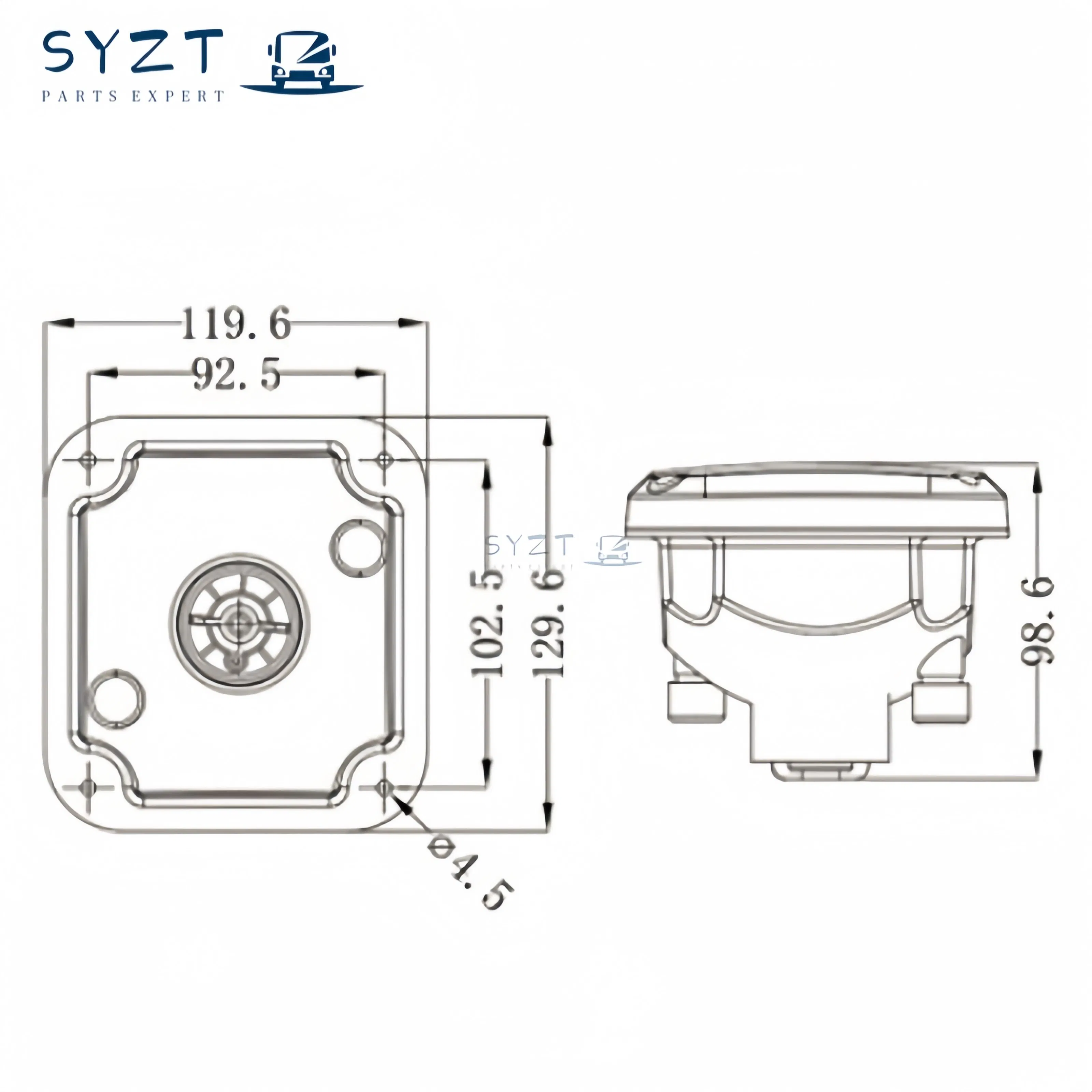 Качественный круглый задний светодиодный габарит