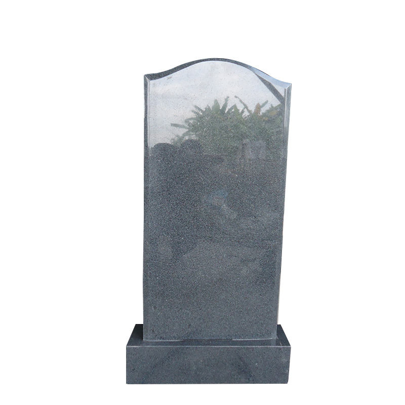Russia Style Monument Black Granite Tombstone, Simple Type Headstone#