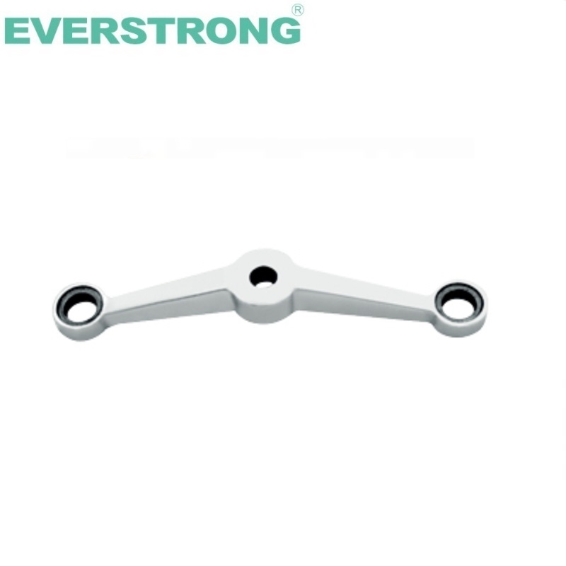 Stainless Steel Glass Spider Fitting with 2 Arms of Curtain Wall Clamp