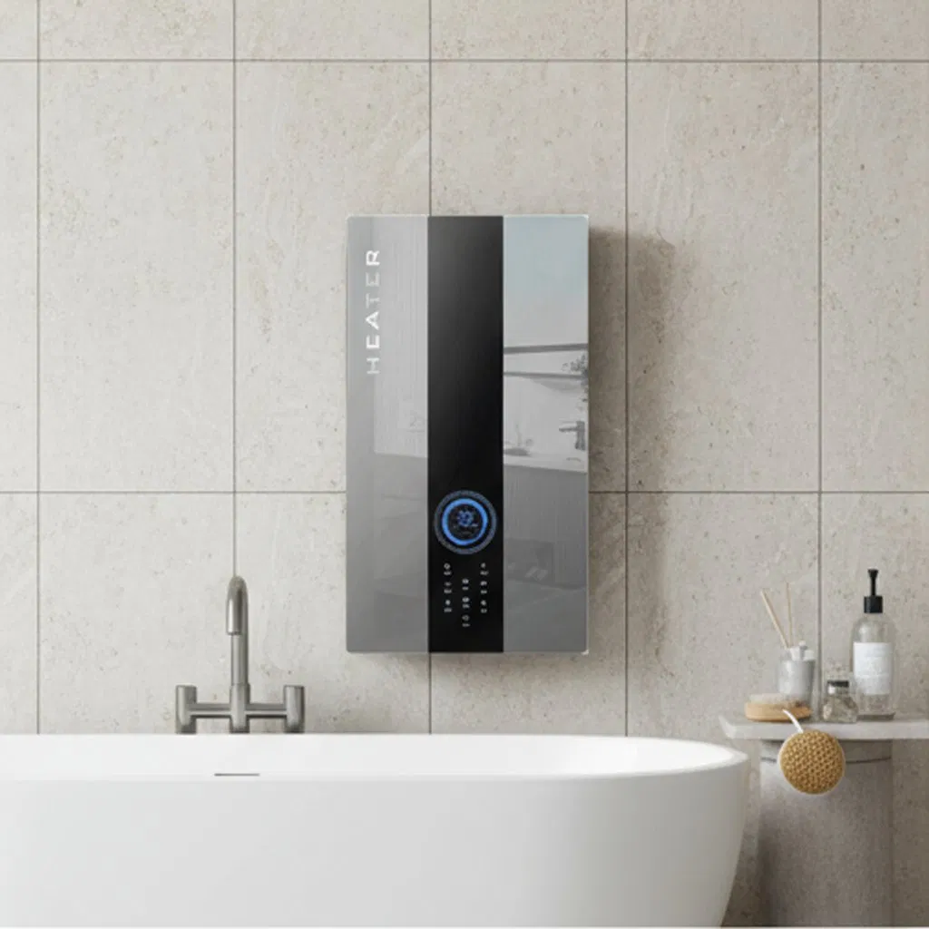 Проточный электрический водонагреватель 24 кВт с двумя насосами