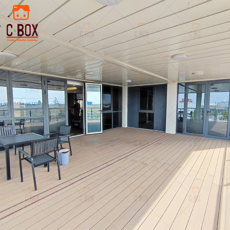 Cbox Easy Installation Expanded Prefab Sliding Z Container Houses of Office Building