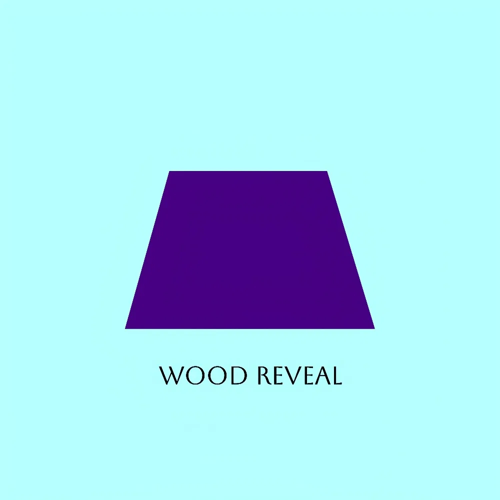 Architectural Wood Reveal Trapezoid Moulding