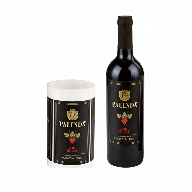 Wine Bottle Labels Embossed Metal Label Wine Bottle Sticky Label