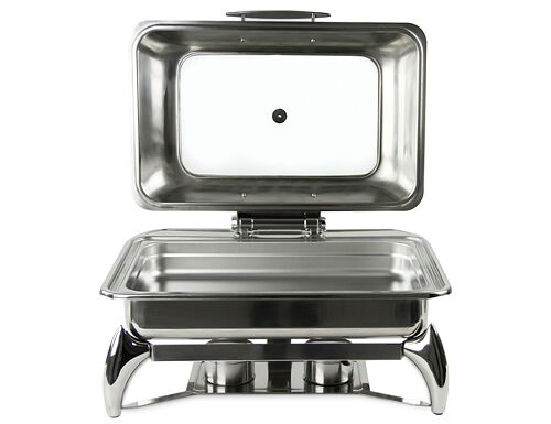 Restaurant Equipment Chafer Dishes Stainless Steel Oblong 9L Roll up Chafing Dish
