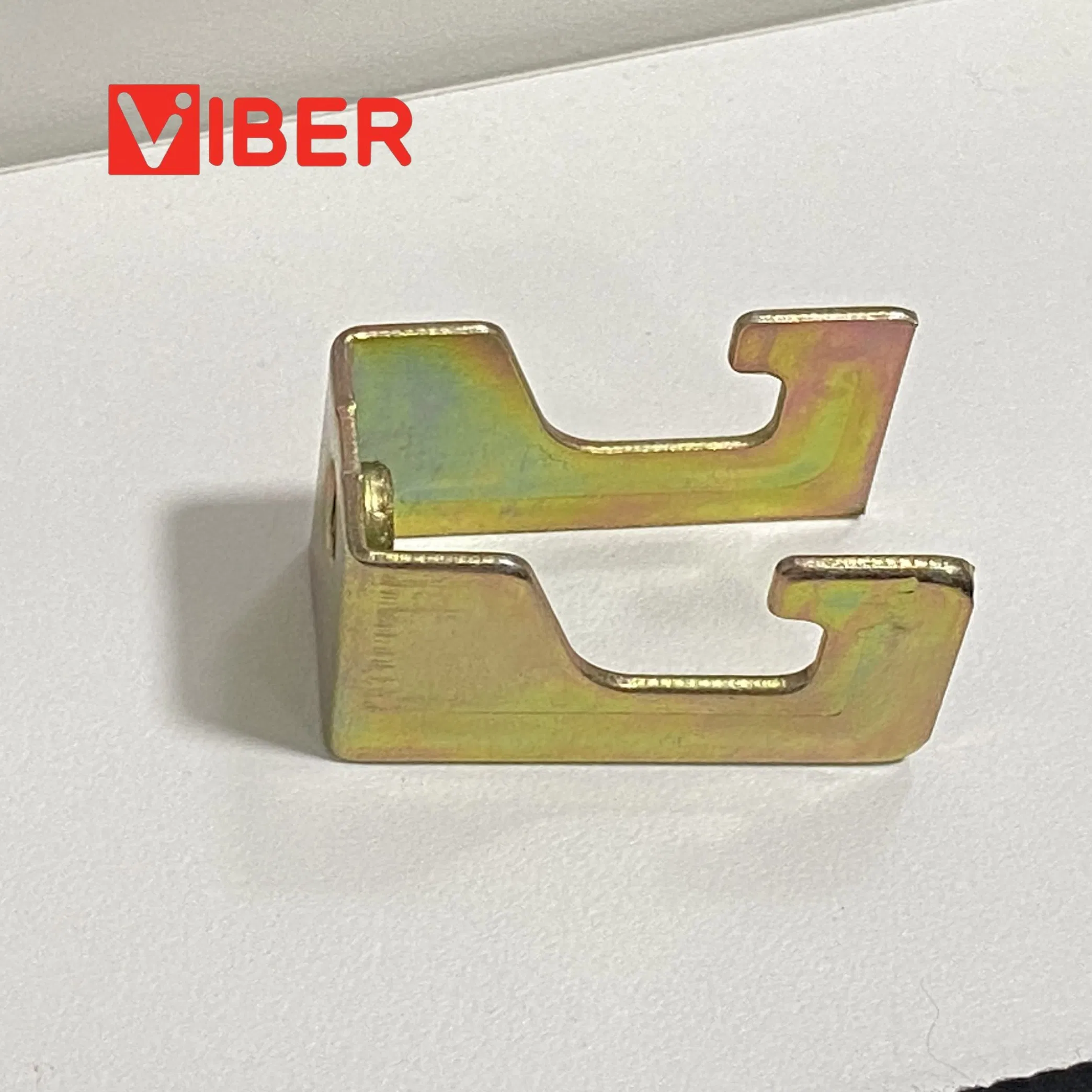 Heavy-Duty 2" Flat Hook with 4.5t Capacity and Yellow Zinc Finish