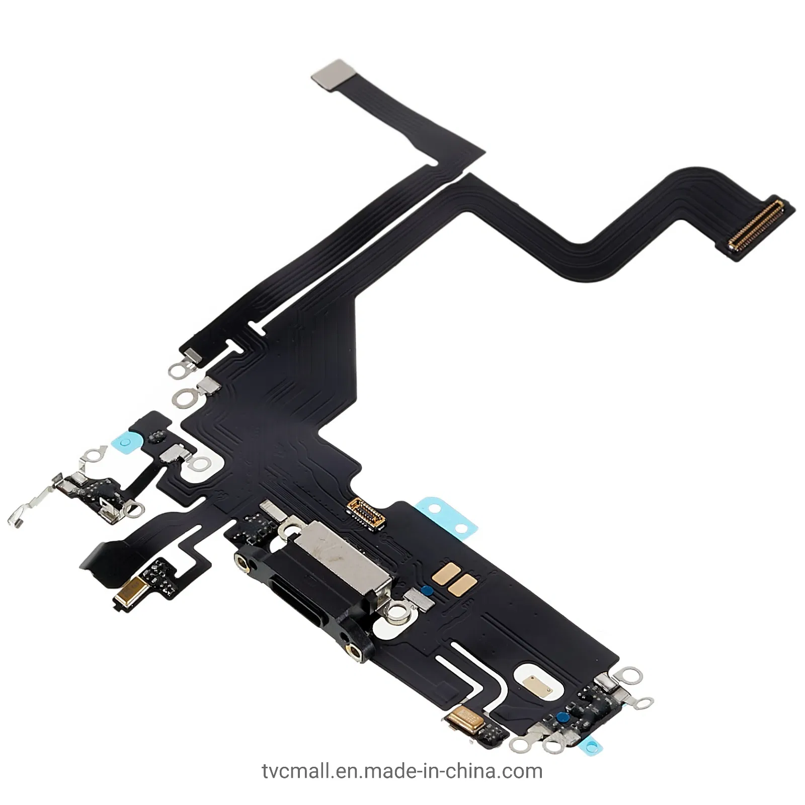for iPhone 13 PRO 6.1 Inch Dock Connector Charging Port Flex Cable Replacement (without Logo) (High Copy) - Black