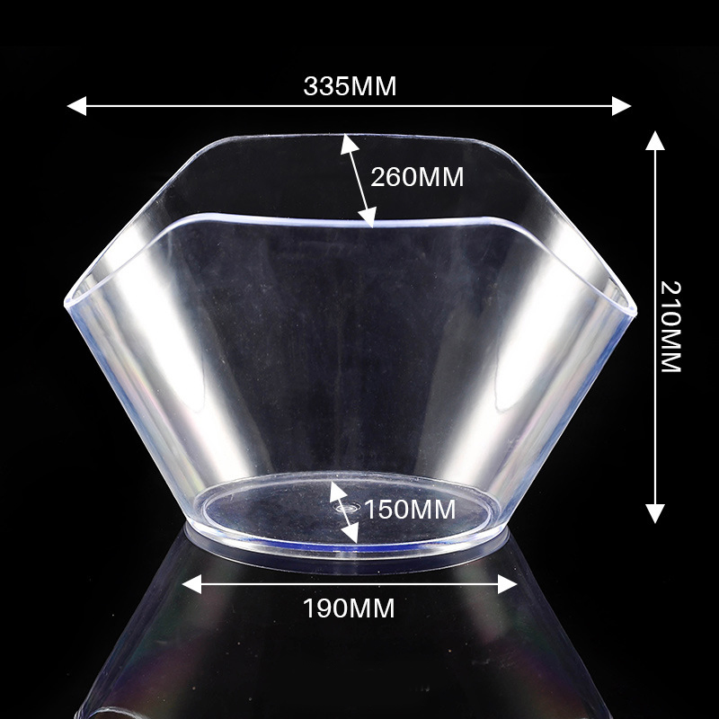 Clear Frosted 3L Ice Bucket with Handle