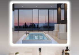 LED Bathroom Mirror with European Style, Wall Mounted, CE and RoHS Certified