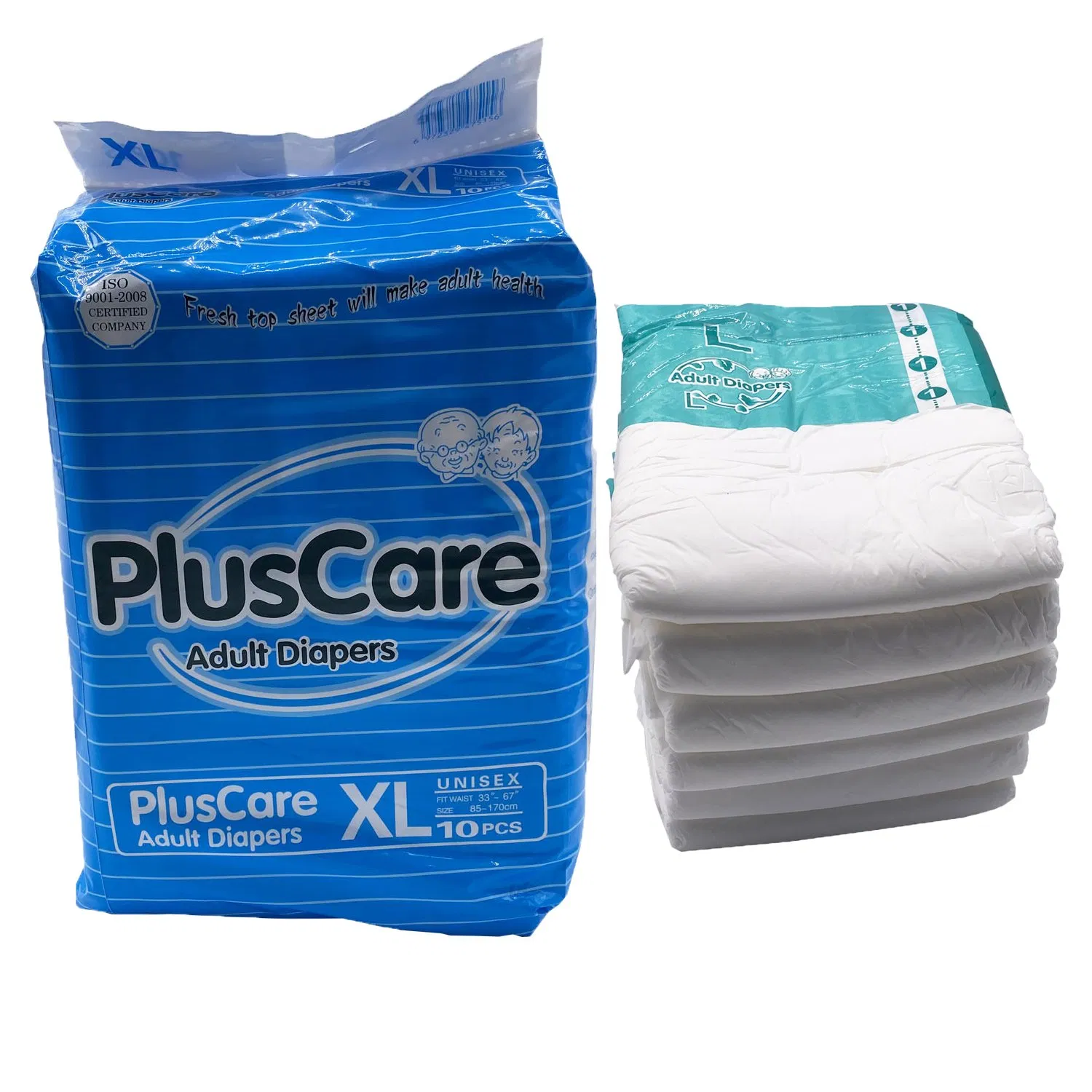 Wholesale Disposable Ultra Thick Adult Cloth Diaper China Supplier Hospital Adult Diaper in Bulk