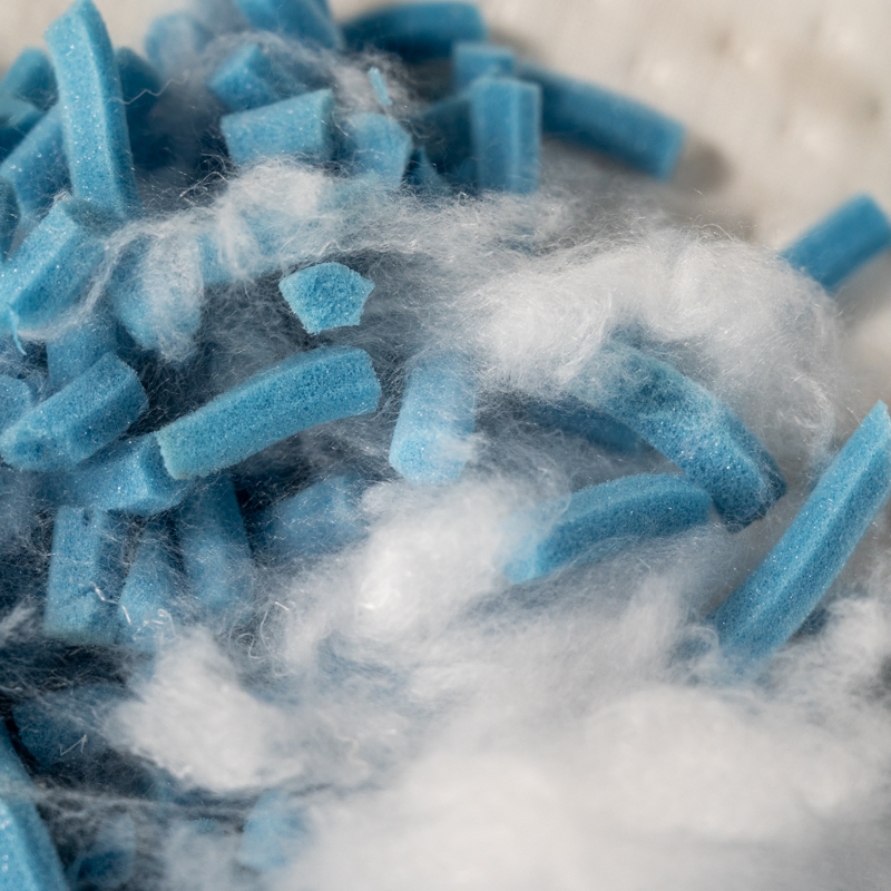 Dual-Sided Orthopedic Pillow Featuring Cooling Contour and Adaptive Shredded Foam Support