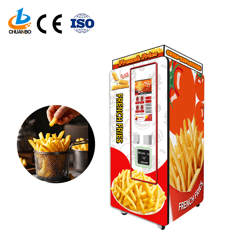 Factory Touch Screen Potato Chips Smart Automatic Fast Food French Fries Vending Machine