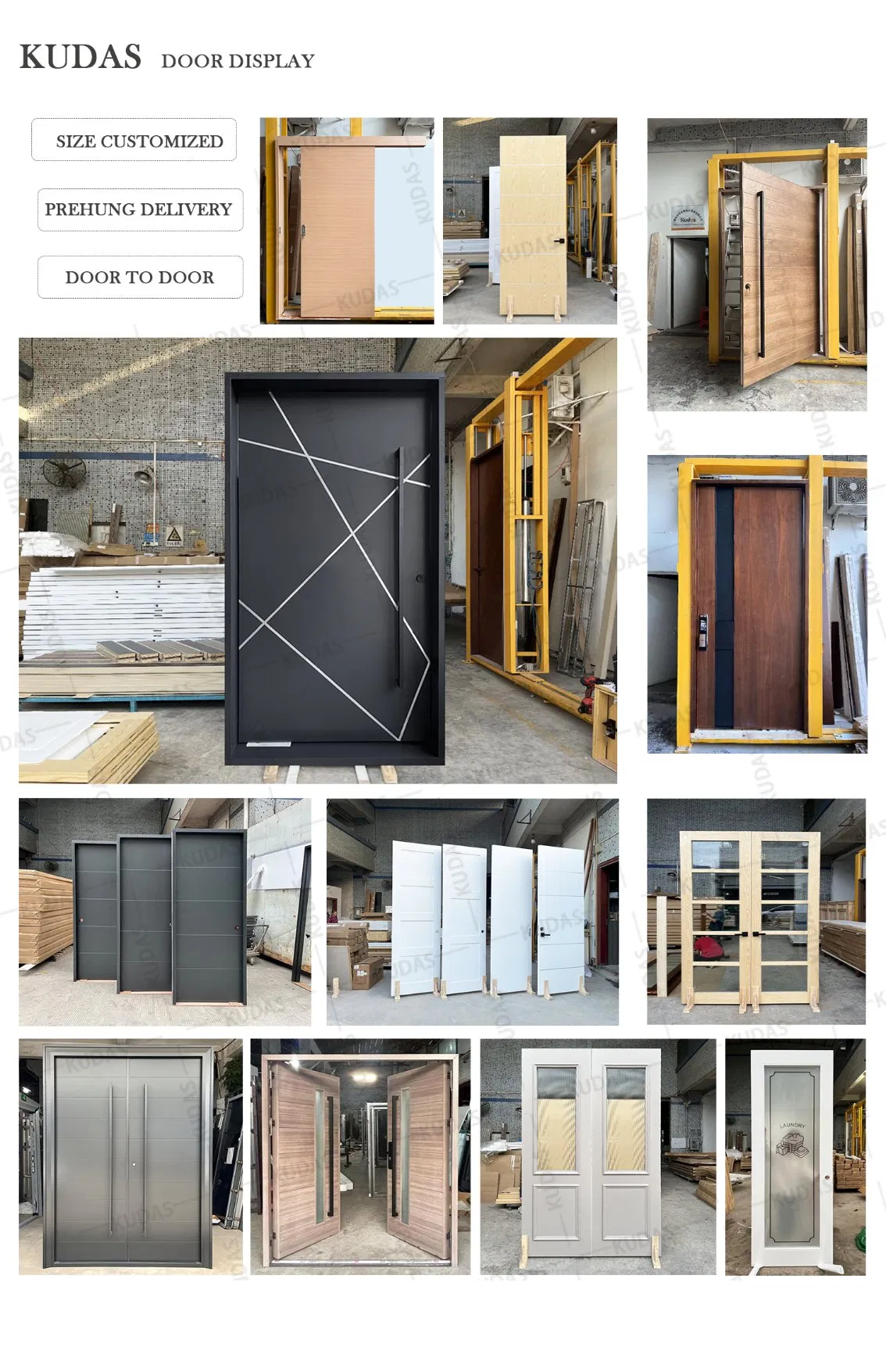 Wooden Painting Hardwood Prehung Hotel Door Interior Room Wood Door for Home