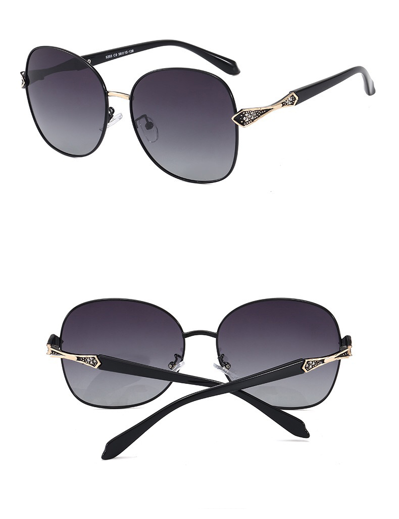 Maysun New Wholesale Metal Vintage Fashion Brand Designer Polarized Women Sunglasses