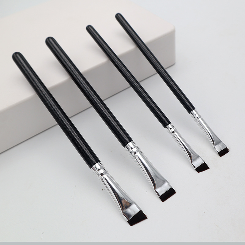 Flat Wooden Ultra-Thin Angled Eyebrow Brush Angle Brush for Eye Brows