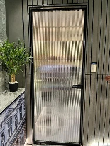 Vertical Ribbed Decorative Patterned Glass for Interior Partitions