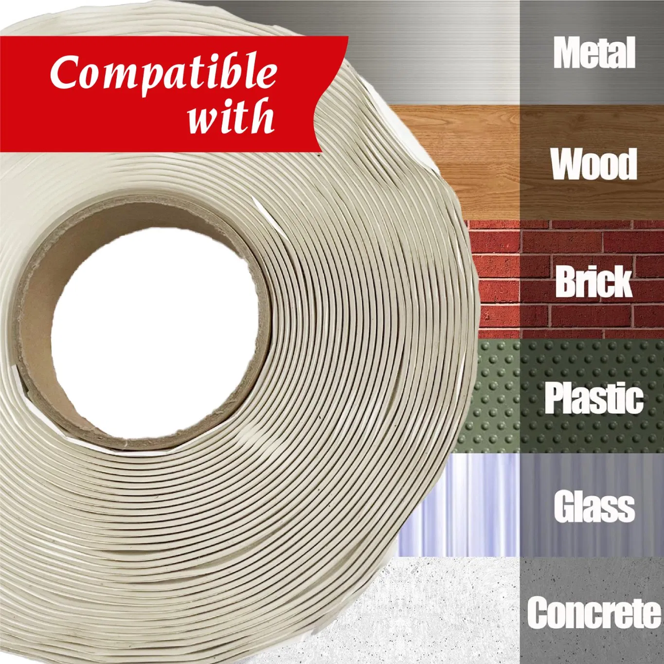 3/8" Butyl Sealant Tape Tight Seal for Leak Proof