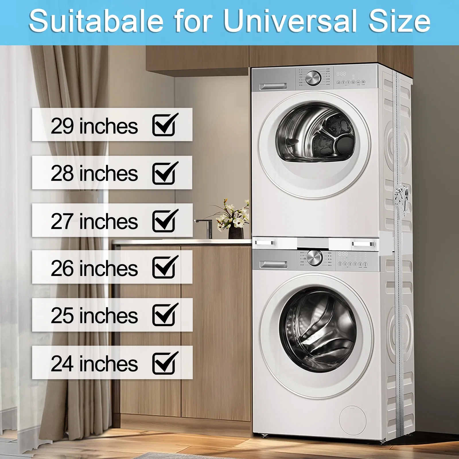 2026 Washer Shelf Stacking Kit Shelf Suitable for Most Washer Dryer Brand