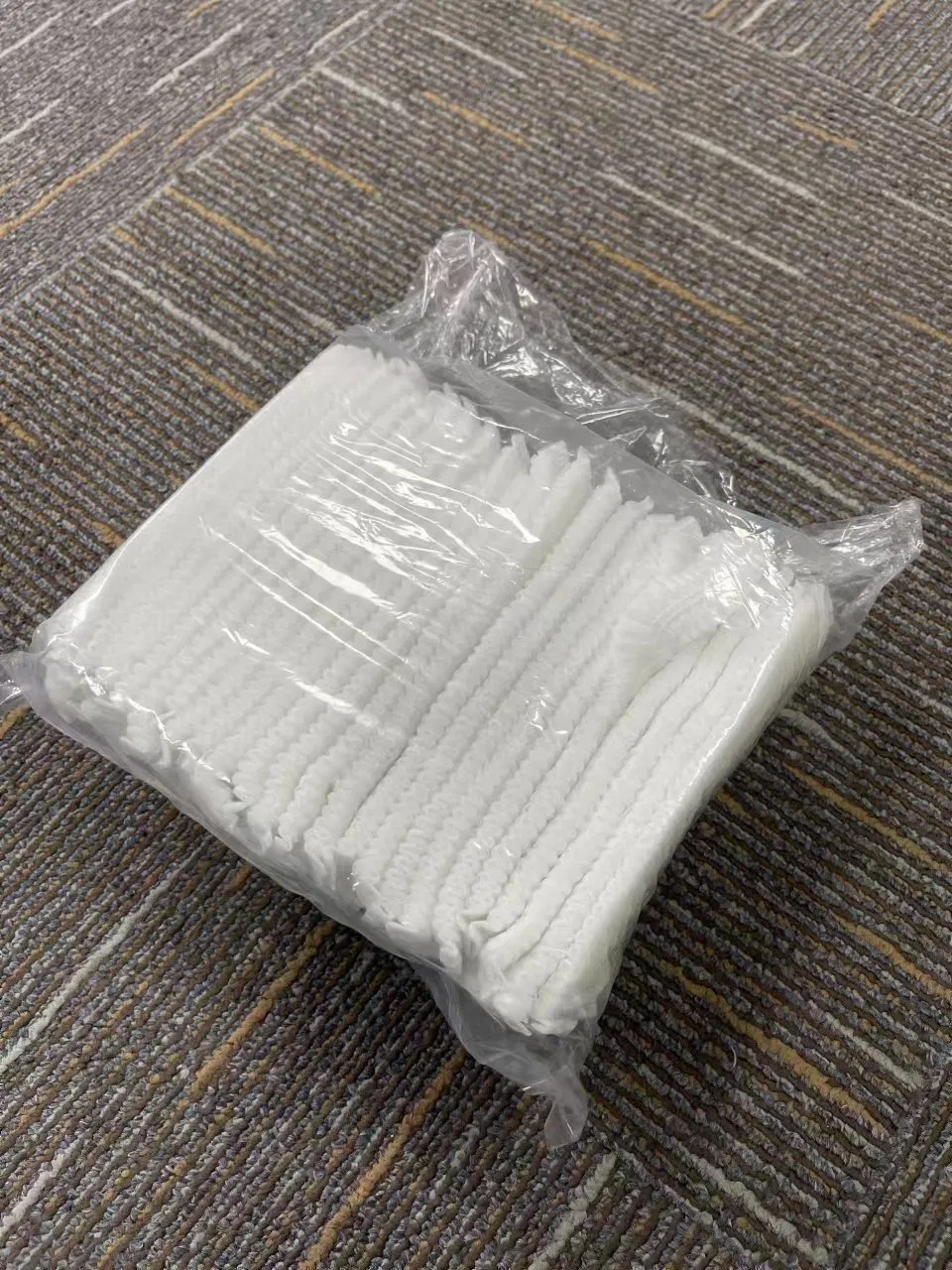 Disposable Dustproof Non-Woven Bouffant Cap for Cleanroom or Factory (WB-C-B02)