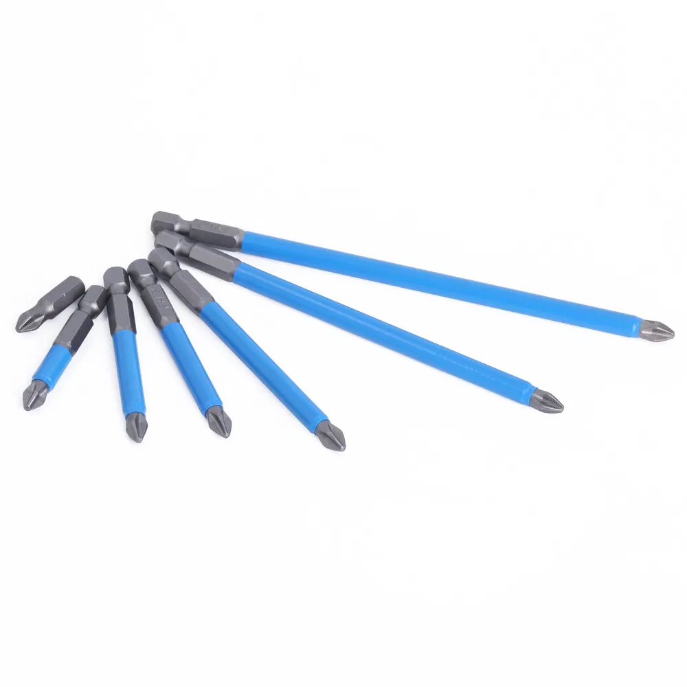 1/4 Inch Hex Shank Single End Magnetic Screwdriver Bits 50mm Anti-Slip Screw Driver Bit for Repair Tools