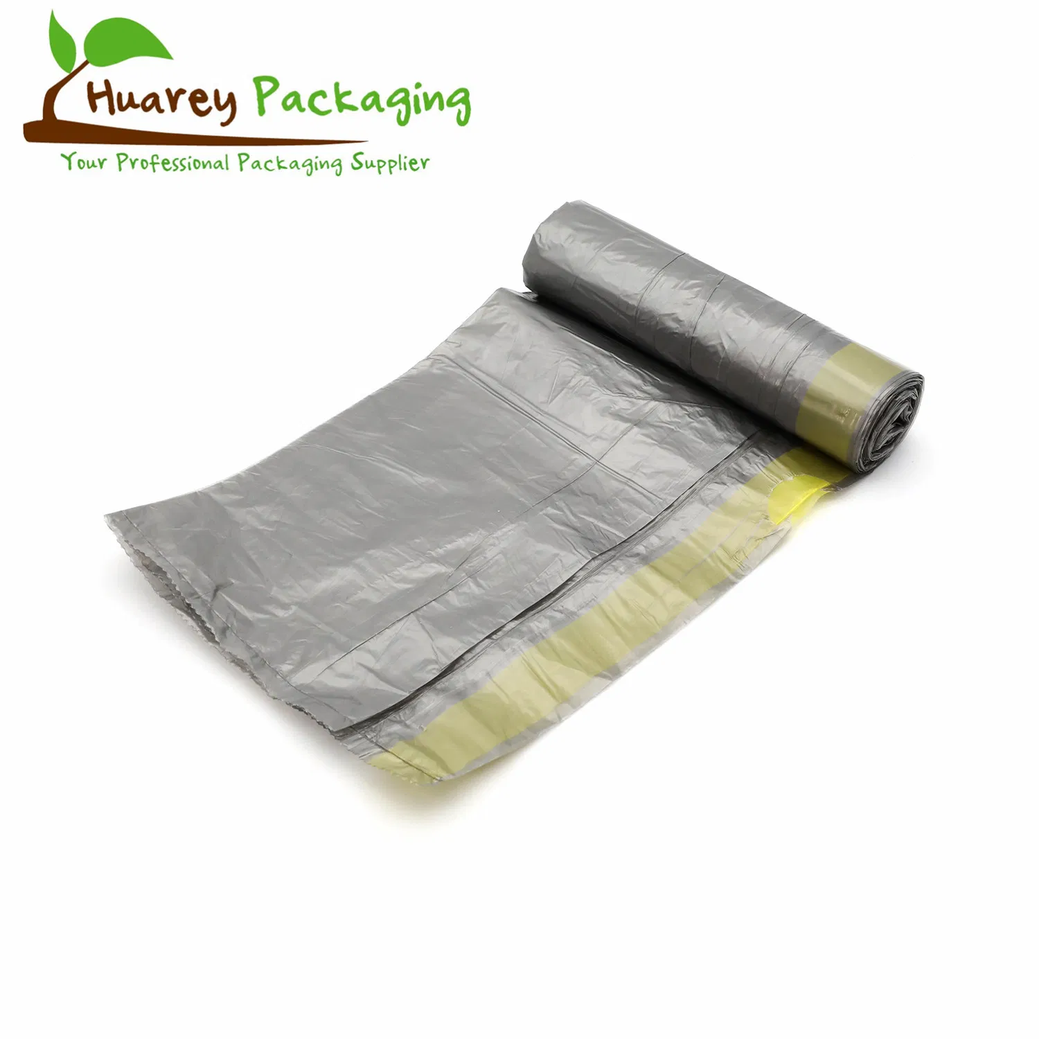 55 Gallon HDPE/LDPE Disposable Black Plastic Garbage Bag for Rubbish Packing