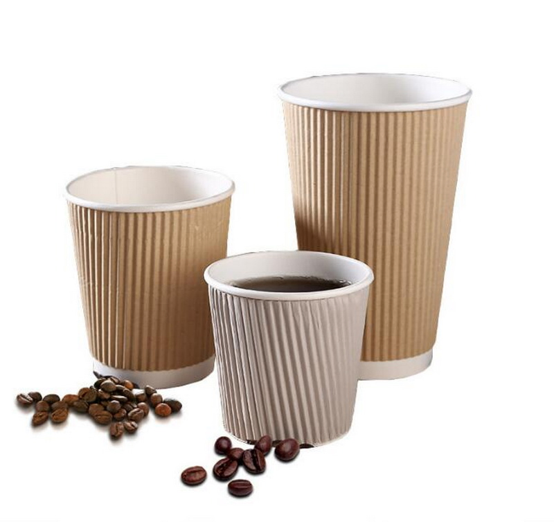 Бумажный стакан для кофе 12oz с двойными стенками