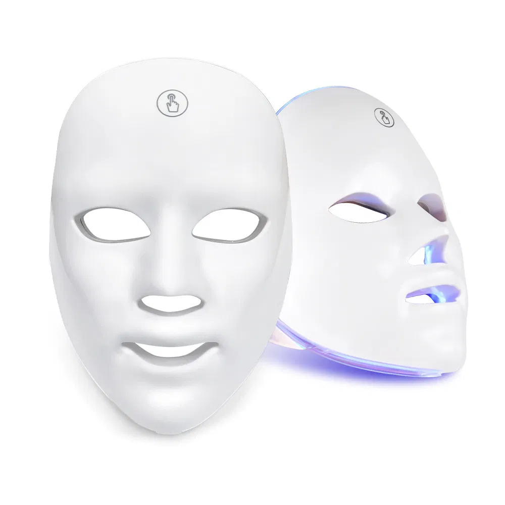 Blue Light Therapy for Acne, 7 Colors LED Face Mask with Light Therapy