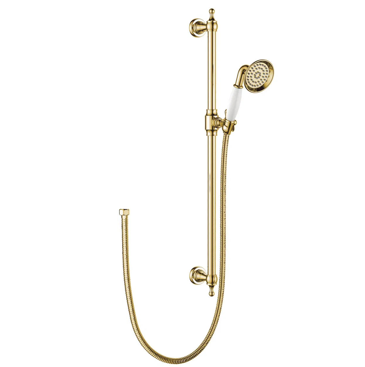 1f1218-Sr1g Brass High-Pressure Water Slider Shower Set Bathroom Diverter Accessory Type Shower Kits