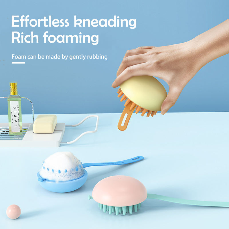 Hotsale Plastic ABS Silicone Scalp Massager Hair Shampoo Brush
