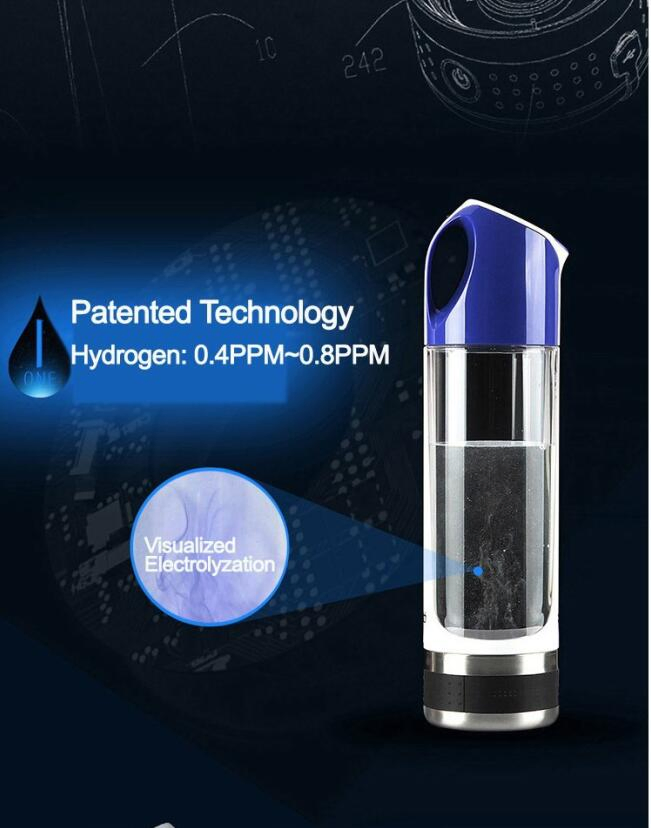 Spe Membrane Technology Hydrogen Water Maker 500ml, Hydrogen Rich Water Bottle Sports, Hydrogen Water Generator Japan Technology
