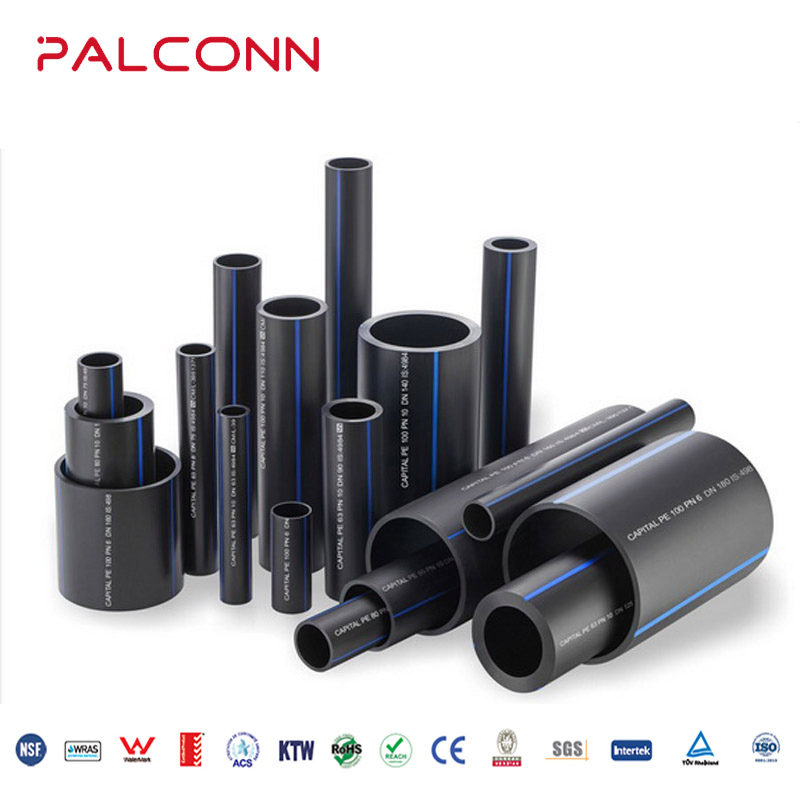 OEM Black HDPE Pipe Agricultural Irrigation Water Tube
