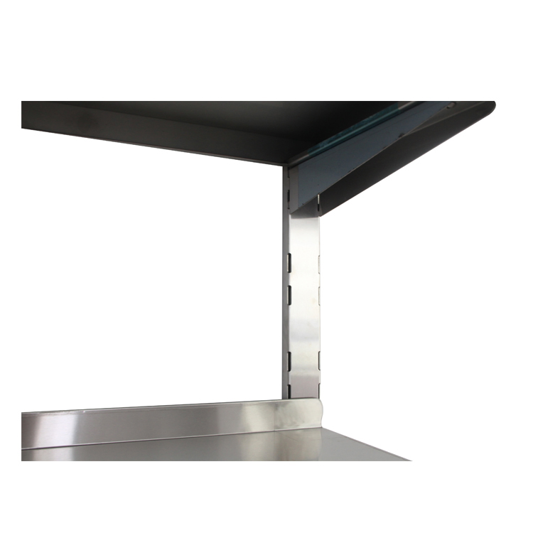 Factory Commercial Catering Restaurant Hotel Kitchen Adjust Stainless Steel Wall Shelf Mounted with Adjustable Two Layers Hanging Shelves Rack