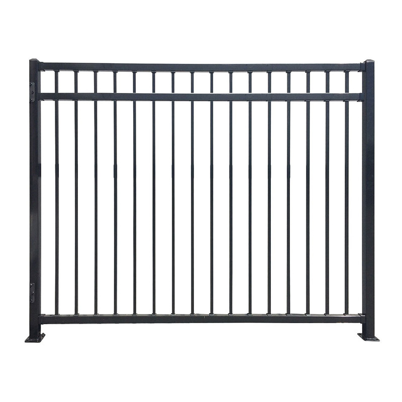 Metal Aluminum Tubular Fencing Wrought Iron Fence Panel Decorative Steel Garden Fence