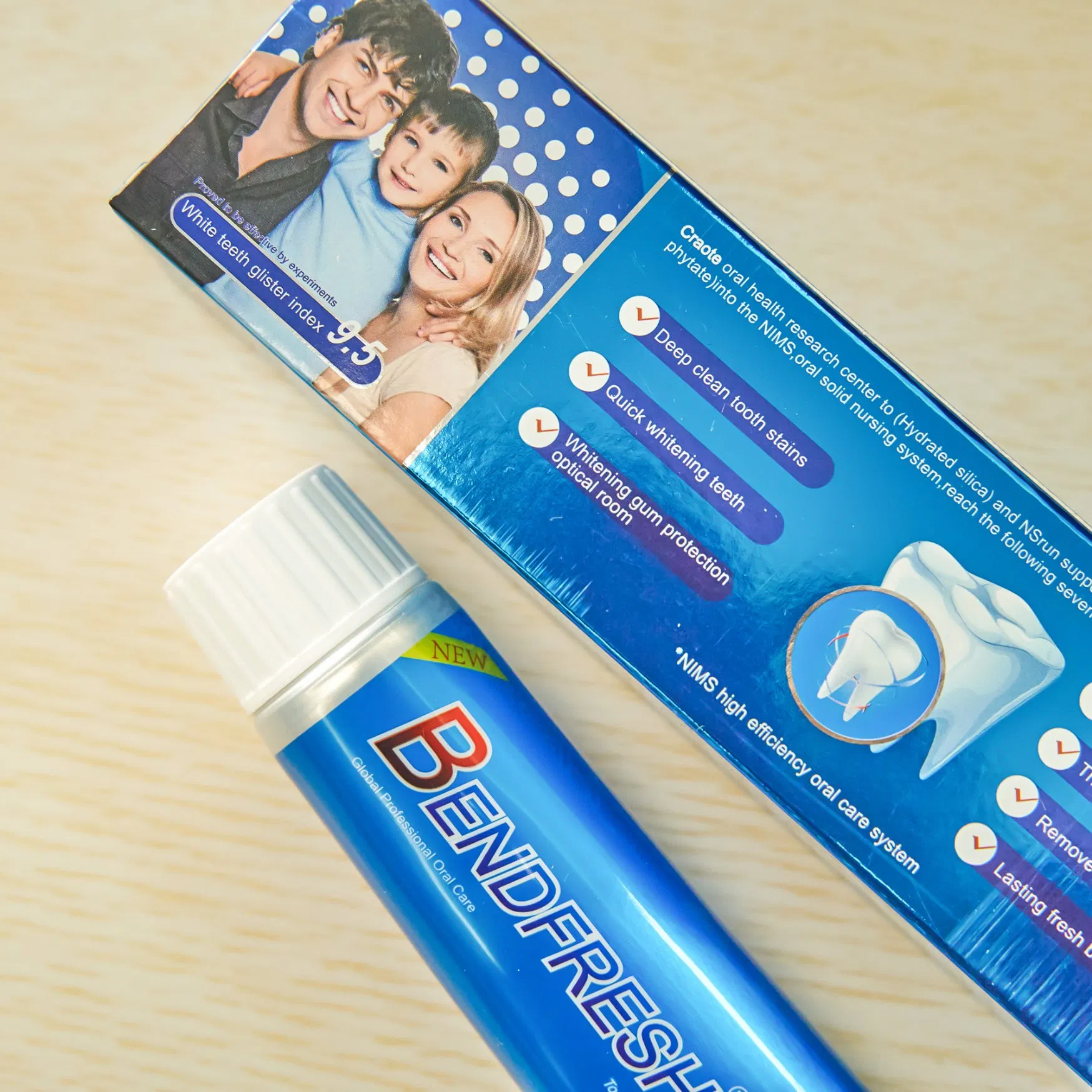 Organic Toothpaste with GMPC Certification and Private Label Support