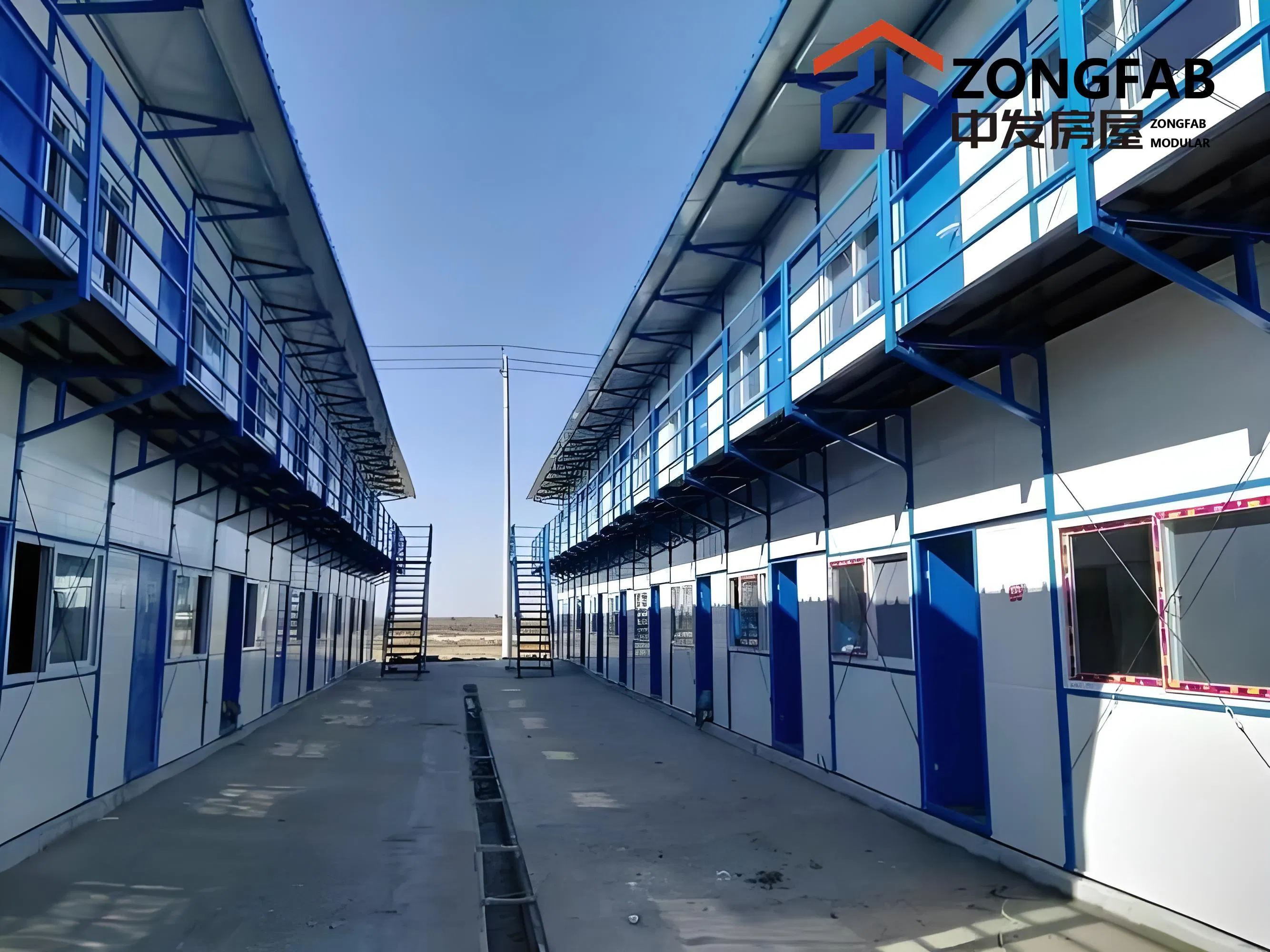 Long Service Detachable Movable Mobility Safe Strong Movable Prefabricated Sandwich Panel House
