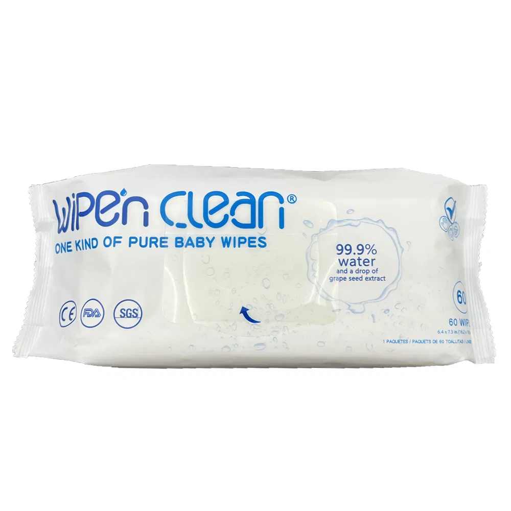 OEM Non Woven Fabric Baby Wet Wipes Hand and Mouth Cleaning Wipes Pure Water Natural Wet Wipes for Sensitive Skin