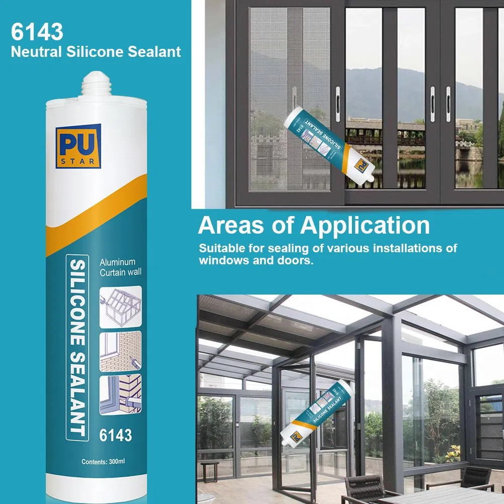 Professional Car Windshield Auto Rubber Adhesive and Black Sealant for Glass Silicone Glue with CE Certificate