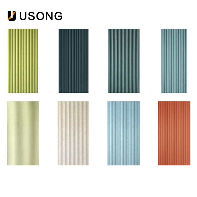 ODM OEM Factory Direct Sales 3D Wall Panel High Quality Pet Customization Two Color Carved Soundproof Acoustic Board Panel