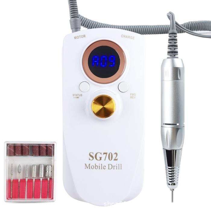 Professional Electric Nail Drill 35000rpm Rechargeable Nail File