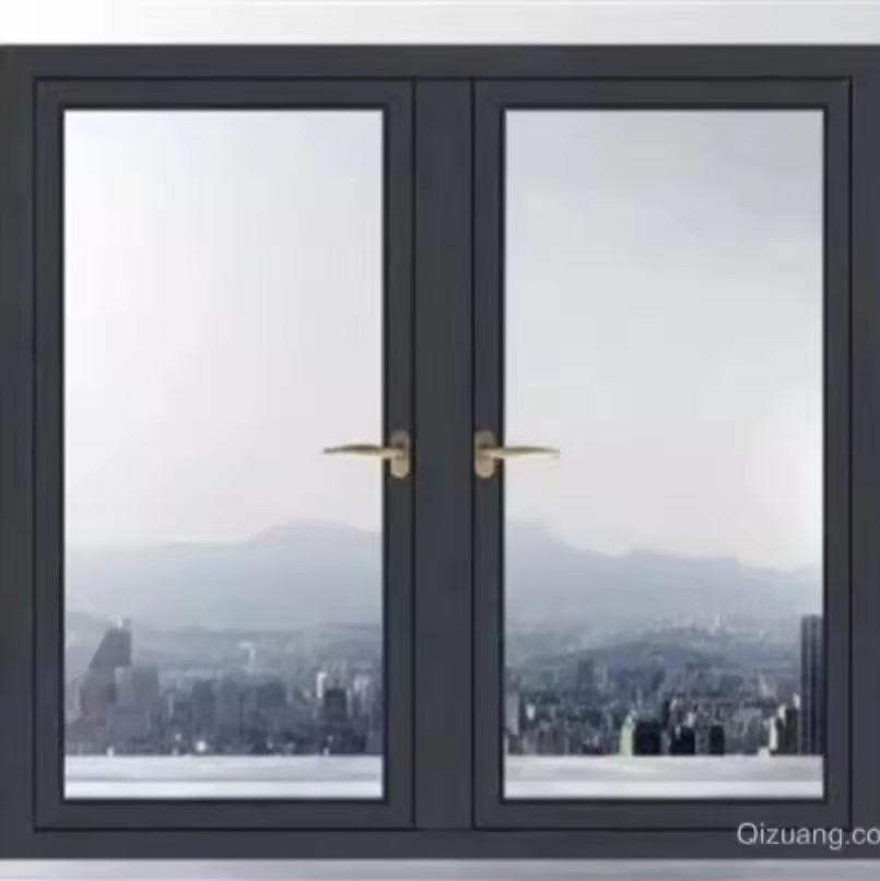 Triple Glazed Windows Broken Bridge Open out Aluminium Alloy Casement Window Swing Graphic Design Stainless Steel Horizontal
